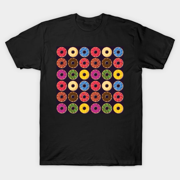 Donut Vector, Artwork, Design, Pattern T-Shirt by xcsdesign